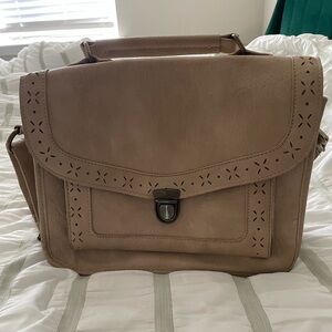 Stone color women’s satchel